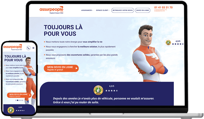 assurpeople : votre partenaire de confiance pour des solutions d'assurance personnalisées et accessibles. découvrez nos offres adaptées à vos besoins, conseils d'experts et accompagnement pour protéger ce qui compte le plus pour vous.