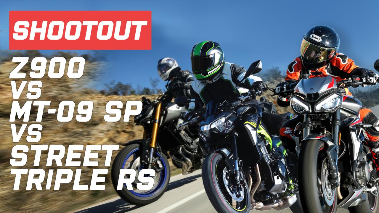 découvrez notre comparatif détaillé entre la yamaha mt-09 et la kawasaki z900. analyse des performances, du design, du confort et des caractéristiques techniques pour vous aider à choisir la moto qui vous correspond le mieux. plongez dans l'univers des deux sportives et trouvez votre parfaite alliée sur la route.