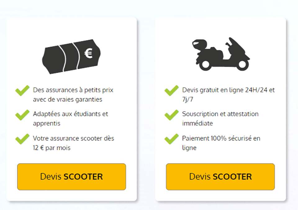 obtenez votre devis amv pour scooter rapidement et facilement. profitez de notre assurance adaptée aux scootéristes pour rouler en toute sérénité. comparez les options et choisissez la protection qui vous convient le mieux.